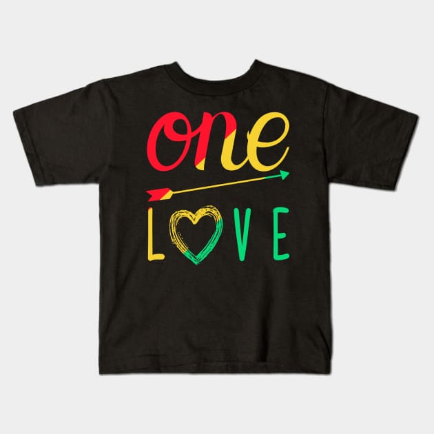 One Love Kids T-Shirt by One Love Designs